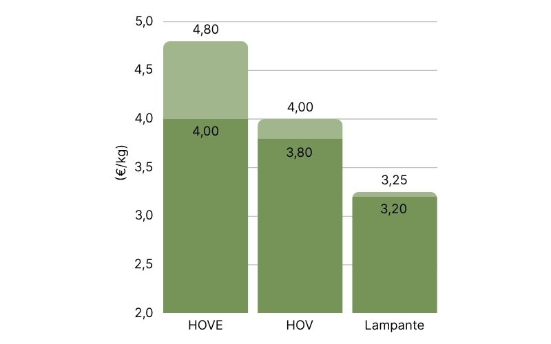 Prix de l'huile d'olive en vrac en Espagne, à l'origine.jpg